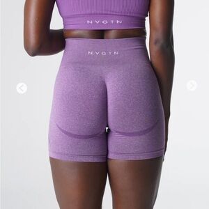 NVGTN Violet Contour Seamless Shorts
